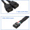 Μητρική πλακέτα υπολογιστή USB 2.0 9 Pin to Dual 9 Pin Extension Cable Black 4