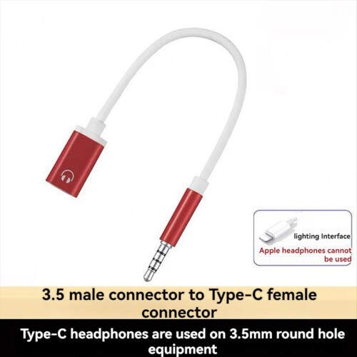 3,5 mm han til type C hun lydkabel, A 1