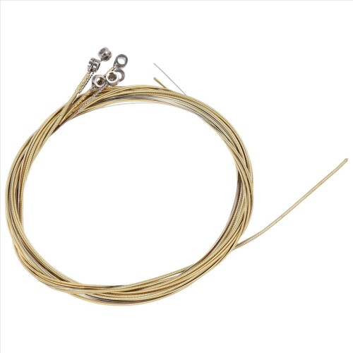6 st stålsträngar för akustisk gitarr, ny silver + mässing 1