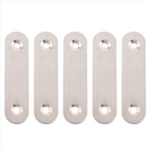 60mm x 16mm Straight Repair Joining Mending Flat Plate Bracket 5pcs