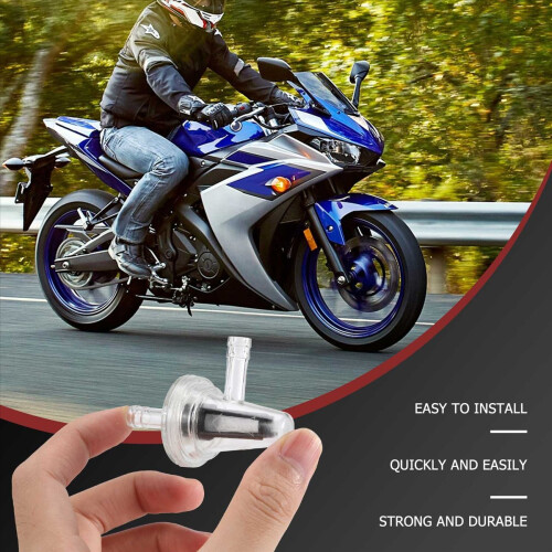 1Pcs Motorcycle Right Angle Inline Fuel Filter for 2
