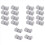 20Pcs Console Mixer Slider Fader Knobs for Potentiometer Gray Knob 3