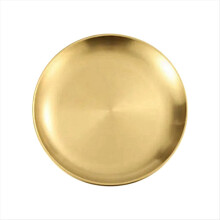 Farfurie de servire a alimentelor, rezistentă la rugină, stivuibilă, 14 cm, pentru camping Dishes