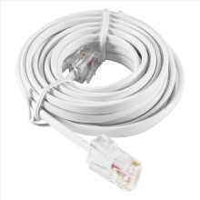 RJ11 6P4C till RJ45 8P4C modulär telefoninternetförlängningskabel 3 meter