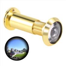 200-stupňové zaťahovacie 36-58 mm bezpečnostné kukátko + kryt, zlaté