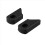 2PCS Universal Bicycle Fixed Gear Rubber Crank Protector Cover, Μαύρο 3