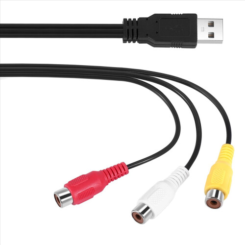 USB til 3RCA-kabel USB-hun til 3 RGB-video AV-kompositadapter 1