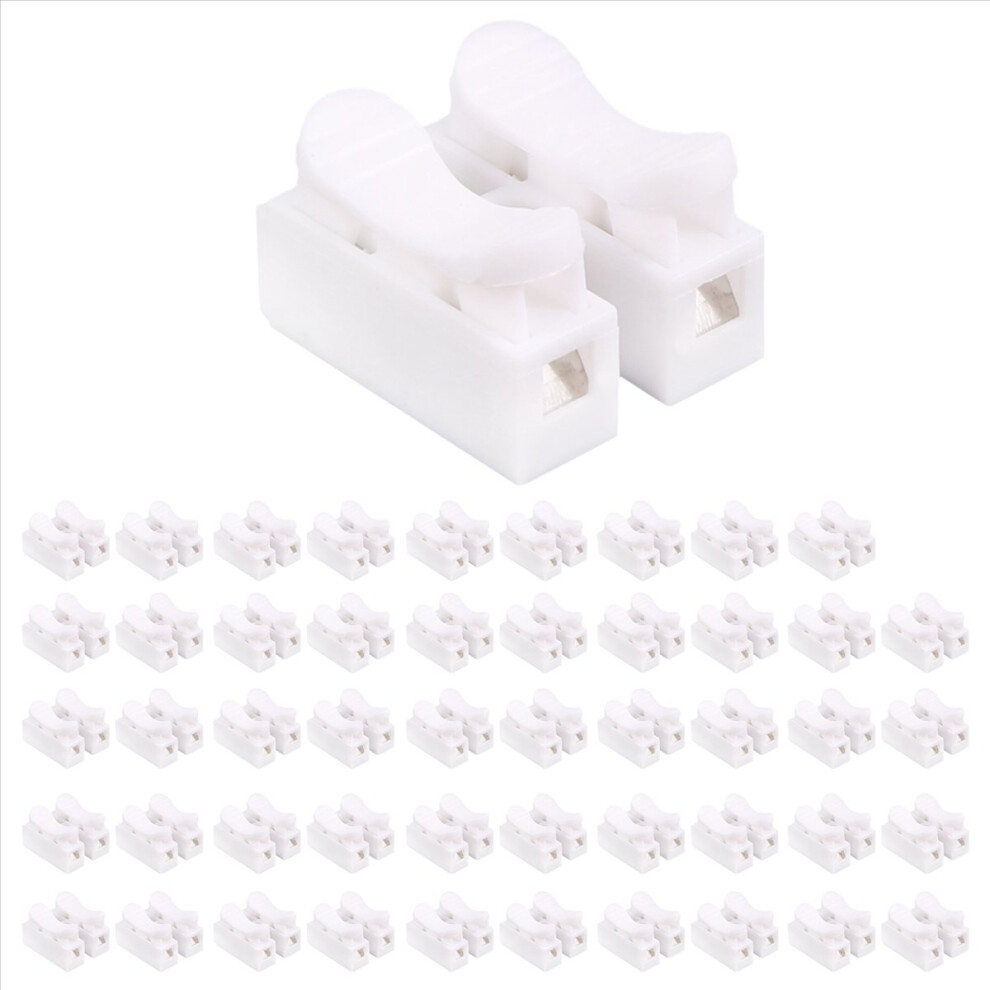 50Pcs Spring Wire Connector Cable Clamp Terminal Block Connector 4852209391733