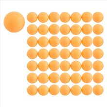 Pacote com 50 bolas de pong premium, bolas sem costura avan?adas, laranja