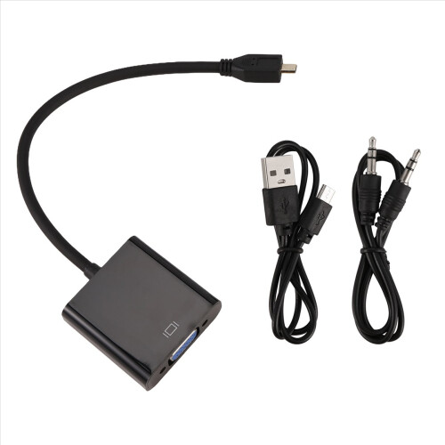 Cablu adaptor Micro-VGA cu cablu USB pentru 4