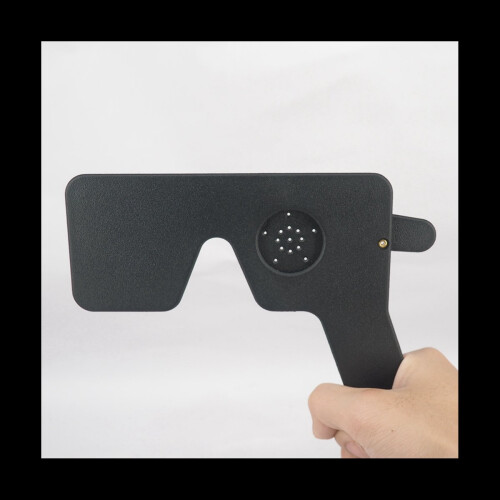 Lorgnette 17 Pinhole Sort Plastik Synstest Øjenlukke 2