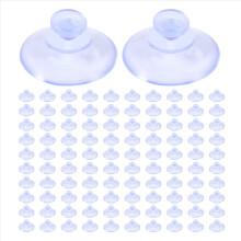 100Pcs Transparent Suction Cups, for Outdoor, Kitchen,Window 20Mm