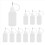 10Pcs 30Ml Plastic Squeezable Tip Applicator Bottle for Glue DIY 2