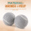 2 ΤΕΜ. Precut Walker Tennis Ball για προστασία ποδιών επίπλων, γκρι 5
