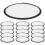 16 Pieces Sublimation Patch Blanks Quality Fabric Iron-on Circular 3