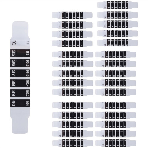 30 Pcs Forehead Thermometer Strips Reusable Stickers Discoloration 1