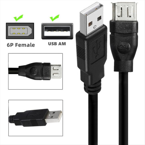 Καλώδιο προσαρμογέα USB 6 ακίδων Θηλυκό σε USB 2.0 AM Καλώδιο προσαρμογέα για κάμερα 1