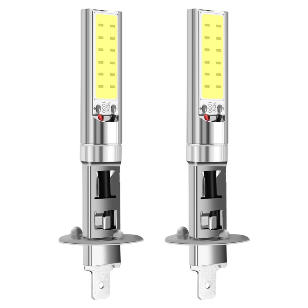 2X H1 Xenon 6000K 7.5W Cob Led Smd Drl Driving Fog Bulb White/Light 4852209307840
