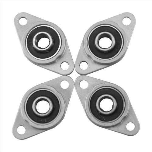 4 τεμ Kfl08 Pillow Block Διαμέτρου 8Mm Ρομβικό Ρουλεμάν φλάντζας για Cnc 2