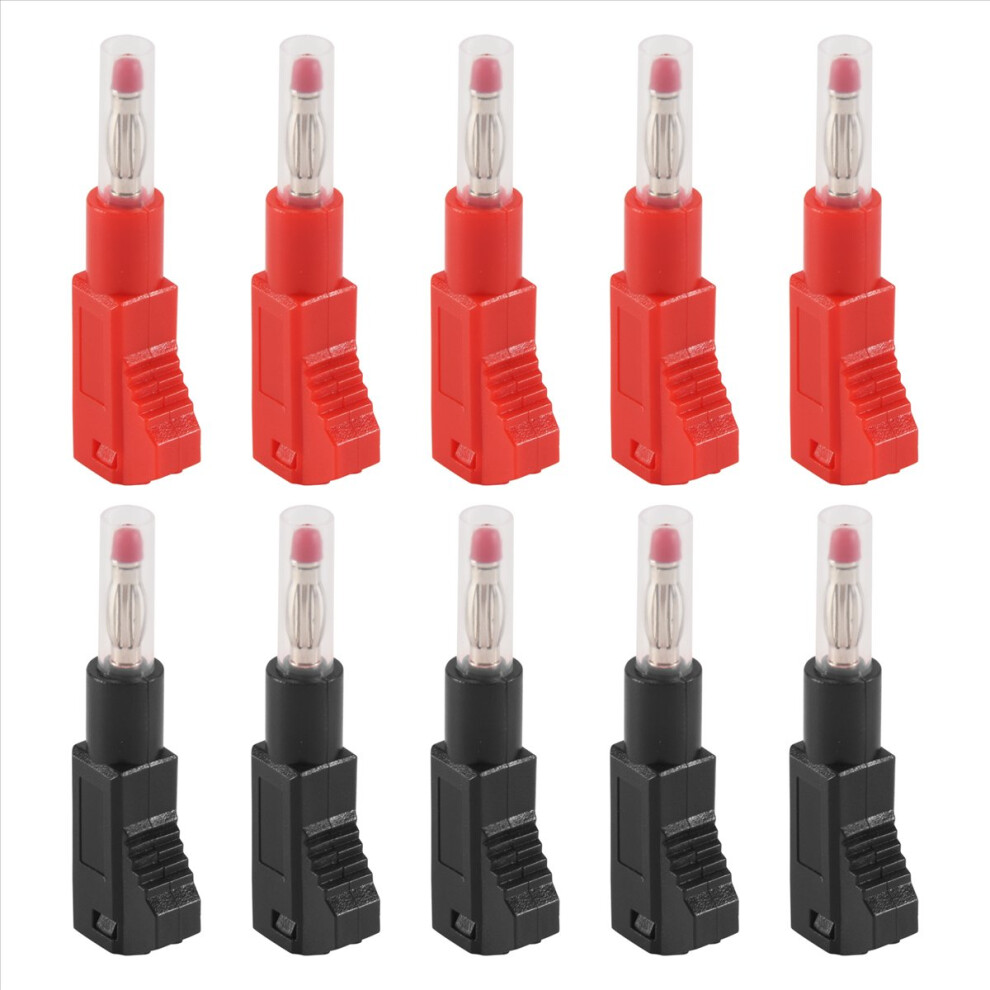 10 Sets Retractable Sheath 4Mm Banana Plug Connectors Plugs Adapter 4852209312349