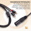 Stereo Audio Cable Amplifier Mixing Plug AV Cable 1M 6