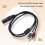 Stereo Audio Cable Amplifier Mixing Plug AV Cable 1M 4