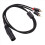 Stereo Audio Cable Amplifier Mixing Plug AV Cable 1M 3