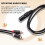 Stereo Audio Cable Amplifier Mixing Plug AV Cable 1M 5