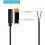 10Pcs 3.5mm Female Jack to Bare Wire Open End 2 Pole Audio Cable 5