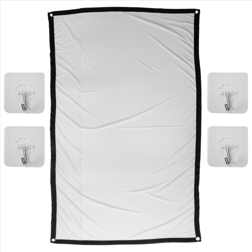 Tela de Projetor para Home Theater Branco Dobr?vel Anti- (60 Polegadas) 2