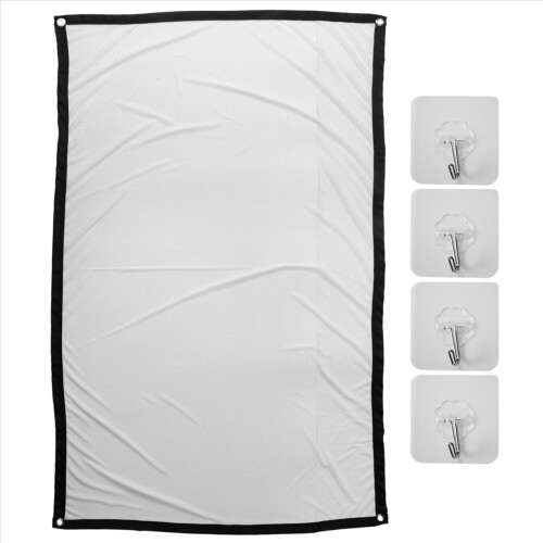 Tela de Projetor para Home Theater Branco Dobr?vel Anti- (60 Polegadas)