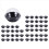 50 Pack Clear Plastic Mini Cupcake Container,for Mini Muffin Macaron 3