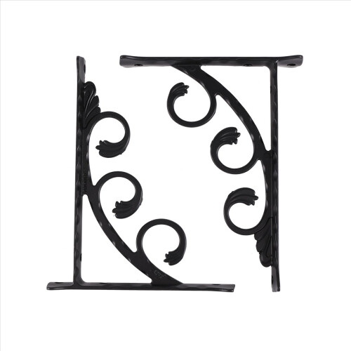 2Pcs Wall Mounted L Shaped Angle Bracket Multifuntional Brace Shelf S
