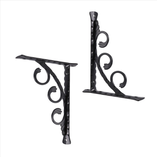 2Pcs Wall Mounted L Shaped Angle Bracket Multifuntional Brace Shelf S 1