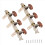2Pcs 1:15 Classical Silver Guitar Tuner Tuning Machine Heads Keys 2