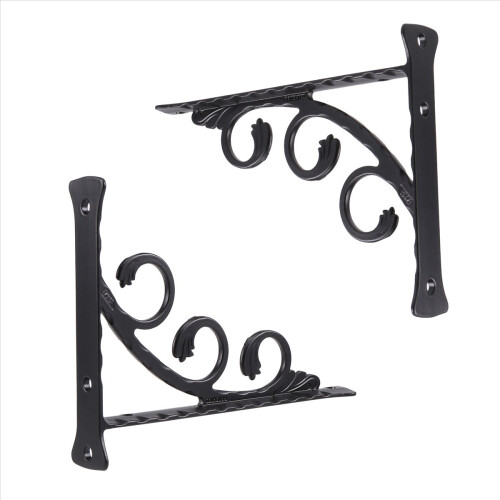2Pcs Wall Mounted L Shaped Angle Bracket Multifuntional Brace Shelf S 2