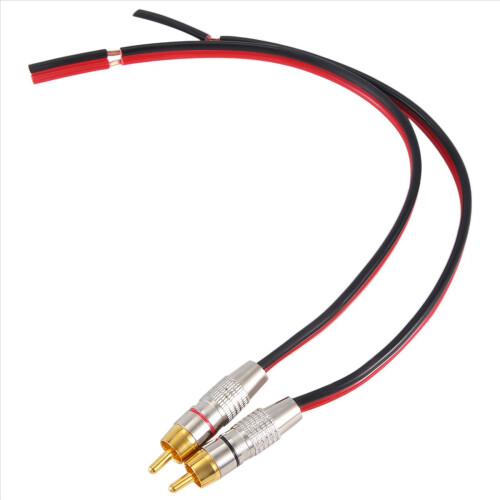 Speaker Cables to Plugs Adapter, 2-Channel (1 Foot) 2