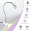 UV LED Nail Lamp for Nails with Securing Clip Rotatable Light, Silver 5