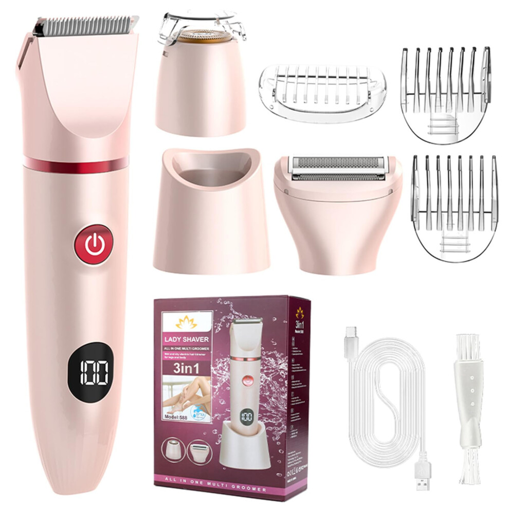 Hair Remover Digital Display Rechargeable Shaver For Women, Washable Body Hair Removal Tool
