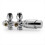 Multiblock Set Radiator Aansluitfitting met Thermostaat 50 mm 1