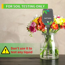 PH-metru profesional pentru sol, 8 în 1, tester de pH pentru sol și fertilitate EC, pentru sare