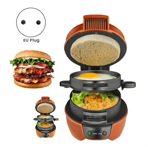 Orange Multifunctional Hamburger Bread Machine Blug EU 2