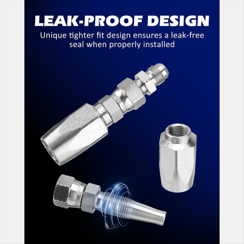 Kit de reparo de mangueira hidráulica 2 peças, encaixe de reparo hidráulico 3/8 polegadas 2