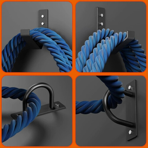 Rope Wall Anchor Kit Wall Mounted Training Rope Storage Tool 1