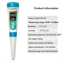 PH Voedsel PH Meter Detector PH-012 PH Meter Achtergrondverlichting 0.00-14.00ph