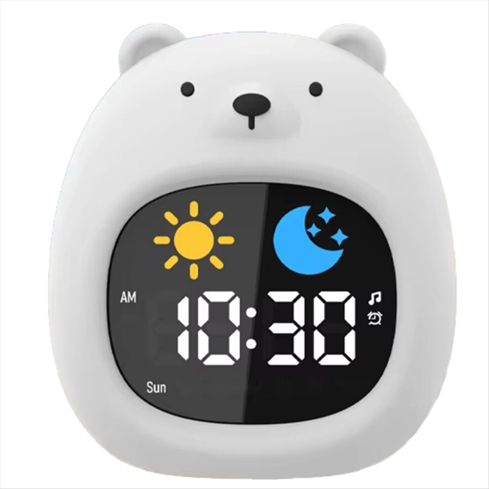 Alarm Clock For Kids Bear-Shape Toddler Sleep Training Clock Markenlos
