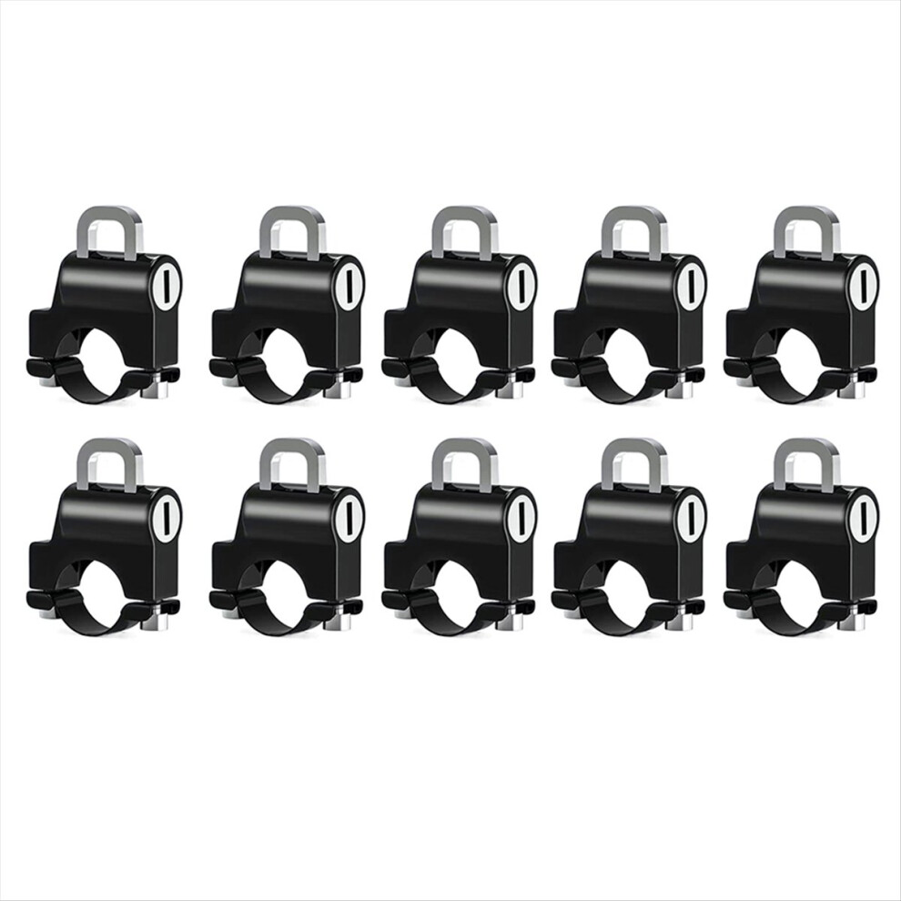 10Pcs -Theft Helmet Lock 22Mm-24Mm With Keys Set 4851244674375