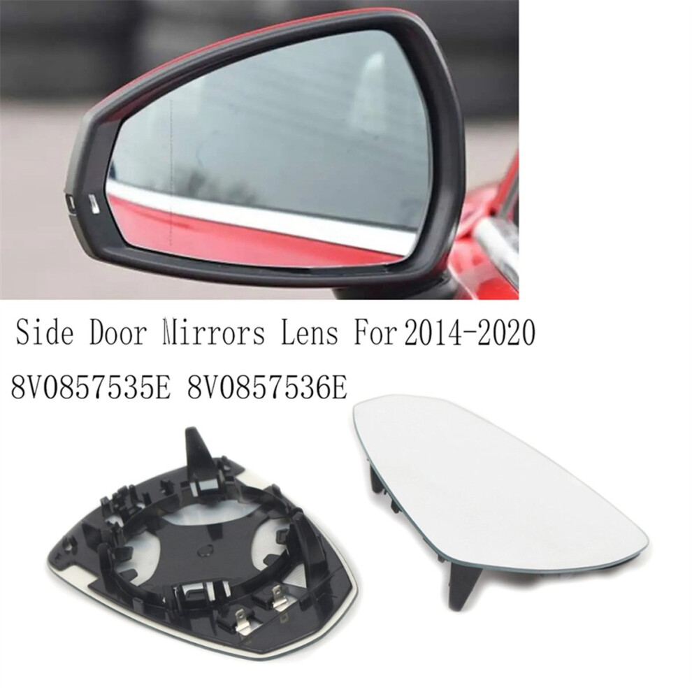 Car Side Mirrors Lens Rearview Mirror Glass With Heating For A3 4851244657064