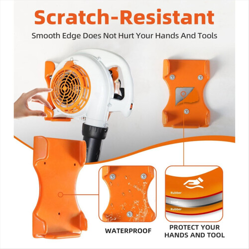 Handheld Leaf Blower Hanger, 1Pack Blower Rack for Garage Wall, 2
