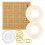 Πίνακας και καρφίτσες Macrame, 12x12 σε πίνακα Macrame Project, Στρογγυλό σετ 1